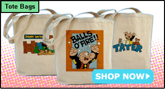 Barney and Snuffy Smith Tote Bags